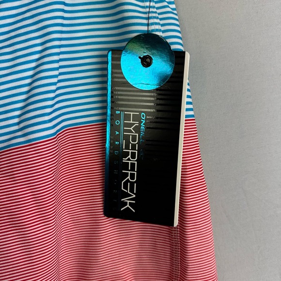 O’Neill Hyperfreak Santa Cruz Men’s 30 Board Shorts Stretch Color Block Stripes - Picture 5 of 8
